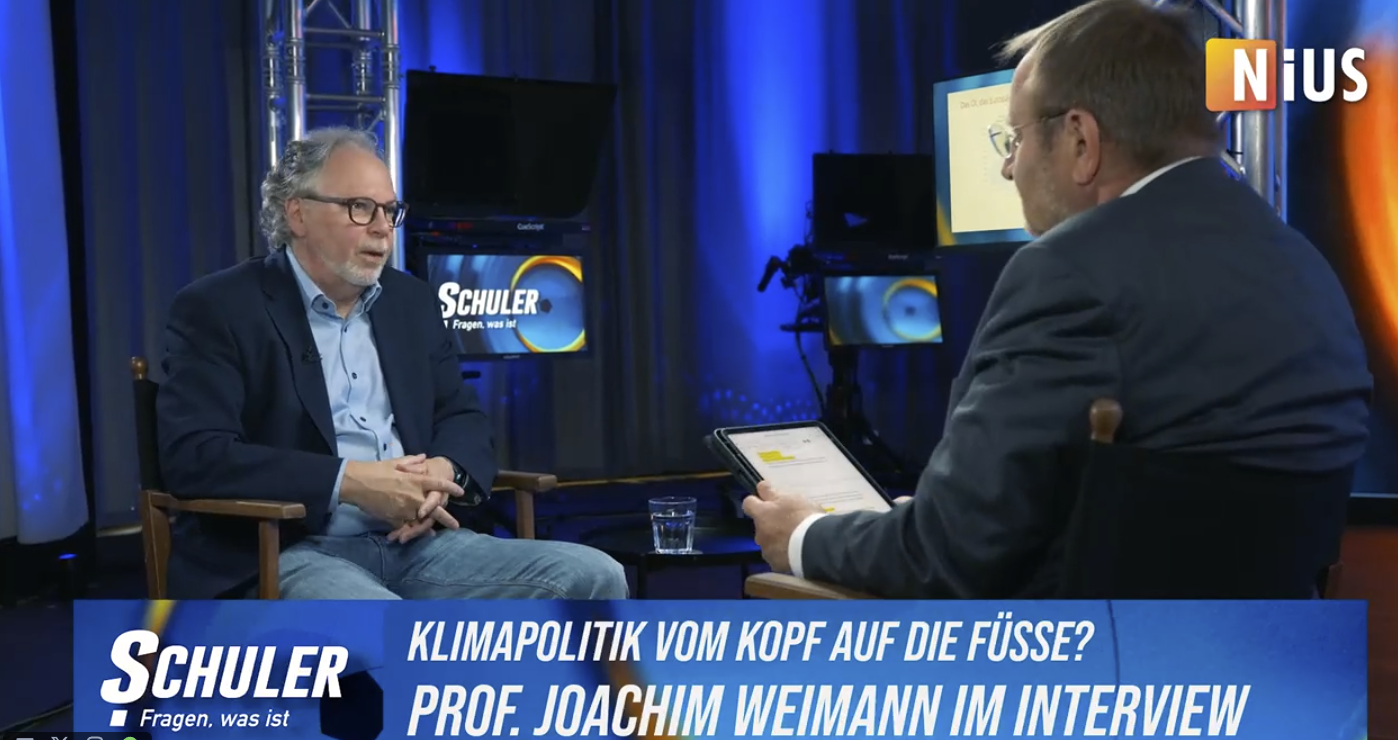 Klima-Ökonom Prof. Joachim Weimann: „Die deutsche Energiewende ist für niemanden ein Vorbild. Sie ist ein abschreckendes Beispiel“